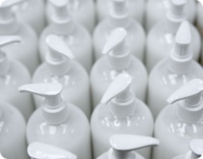 Cosmetic products logo or sample