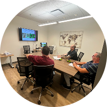 Employee online and onsite training session